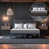 Cama Europea CIC Iron Smart 2 Plazas Anatomic + Respaldo Black Tapizado + Faldón