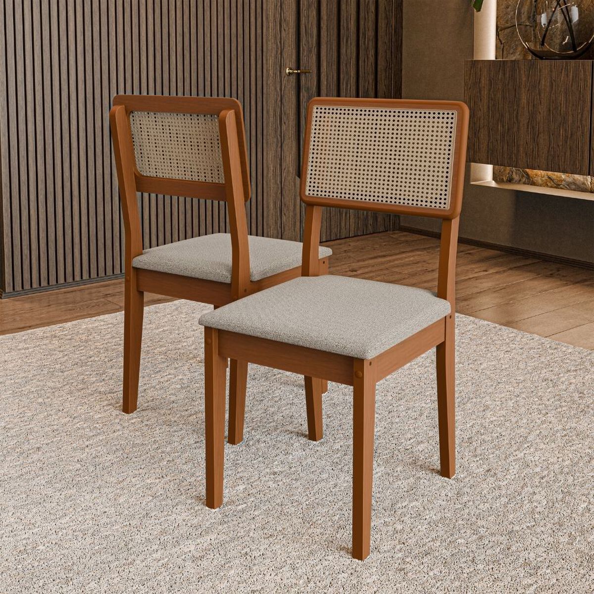 Juego de Comedor Exit Santiago 6 Sillas Blanco