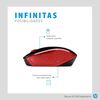 Mouse Inalámbrico HP 200 Rojo con Negro