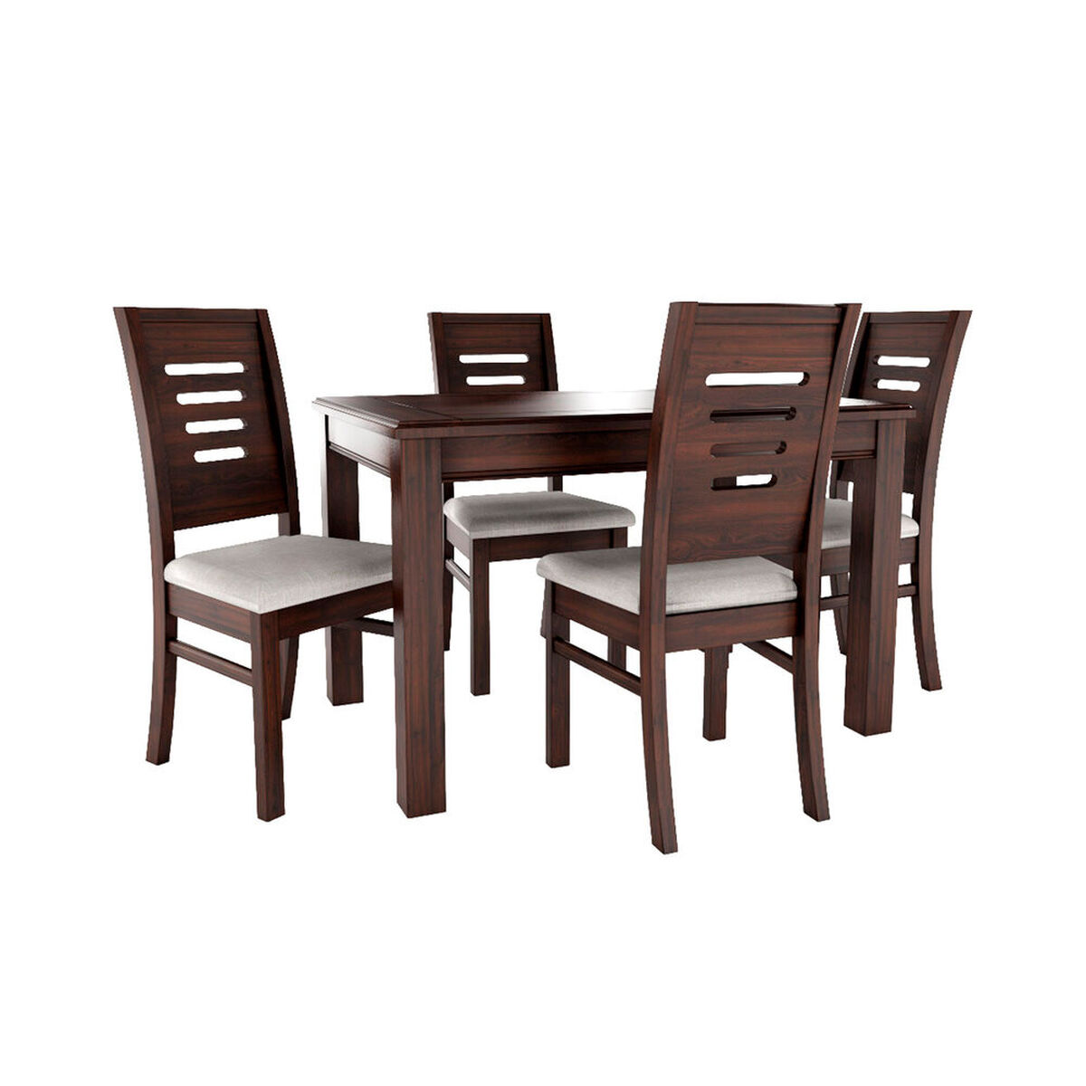 Juego de Comedor Muebles Hema Roma 4 Sillas Chocolate