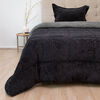 Cubrecama Doral 1,5 Plazas Negro Outboss Sherpa