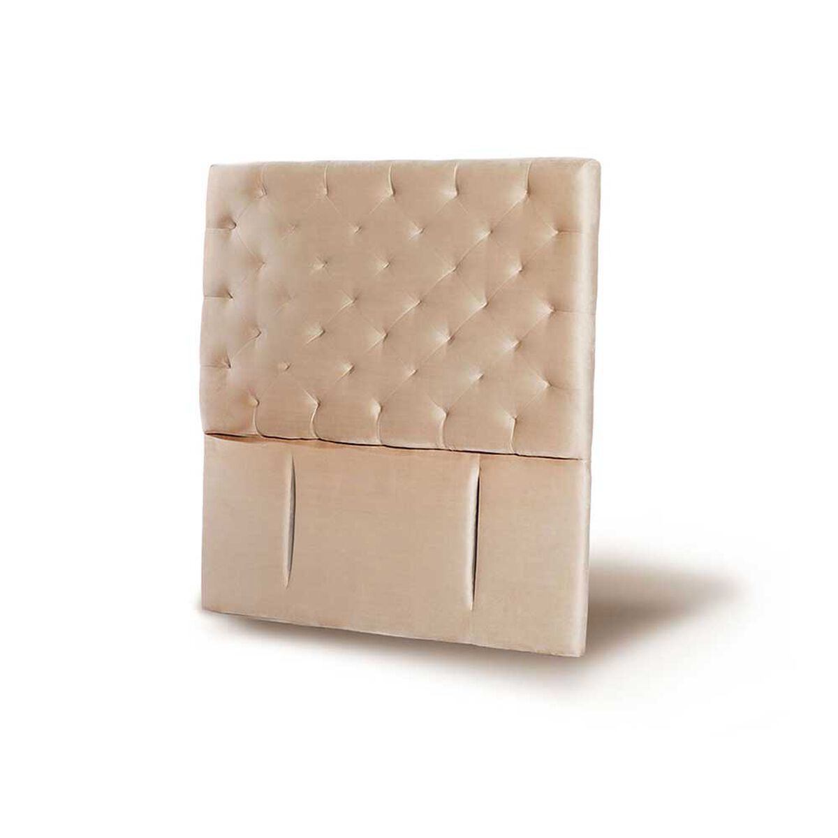 Respaldo Latam Home 1,5 Plazas Brescia Tela Velvet Beige
