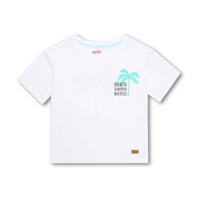 Imagen 1 del producto Polera Casual Niño Osito blanco