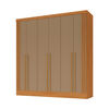Closet Di Poretti Design New Bali 3 Cajones 6 Puertas Caf&eacute; Oscuro