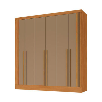 Closet Di Poretti Design New Bali 3 Cajones 6 Puertas Caf&eacute; Oscuro
