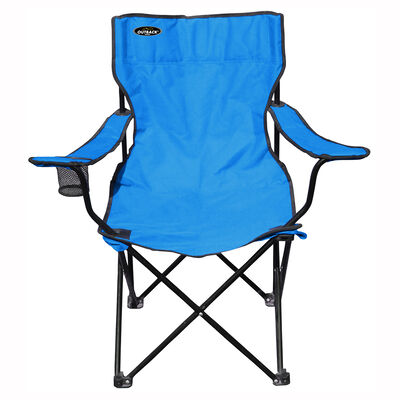 Silla Plegable con Apoya Brazos Outback Azul