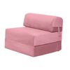 Sofá Cama Latam Home Velvet Siena 1 Cuerpo Palo Rosa