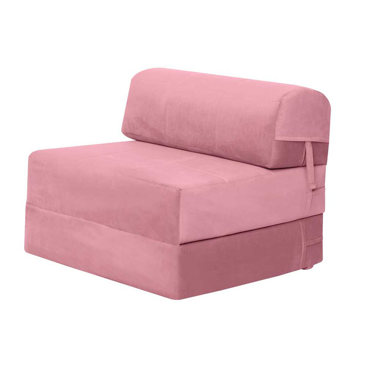 Sofá Cama Latam Home Velvet Siena 1 Cuerpo Palo Rosa