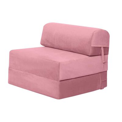 Sofá Cama Latam Home Velvet Siena 1 Cuerpo Palo Rosa