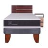 Cama Europea CIC 1,5 Plazas Ortopedic + Respaldo + Velador