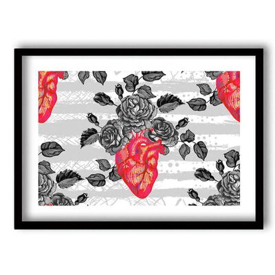 Cuadro Decorativo Retela Flor de Amor 50 x 35 cm