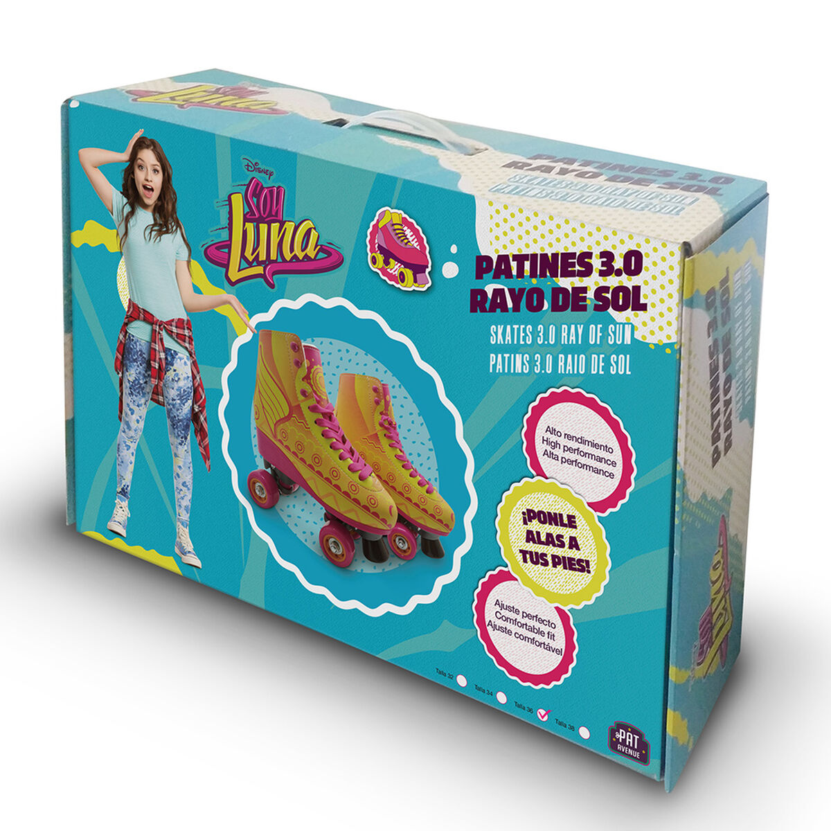 Patines Soy Luna 3.0 Rayo de Sol talla 36