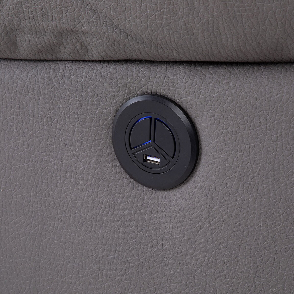Bergere Reclinable Daniels New Praga  1 Cuerpos Gris