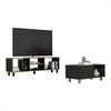 Combo Rack TV65 + Mesa de Centro TuHome Nomik Wengue Duna