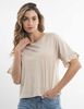 Polera Lisa Algod&oacute;n Manga Corta Mujer Alma