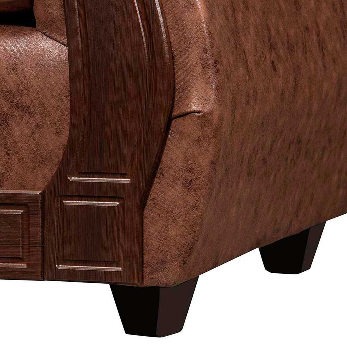 Juego de Living Black Factory Sofia 6 Cuerpos Caf&eacute;