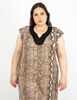 Vestido Midi Manga Corta Mujer Extralindas