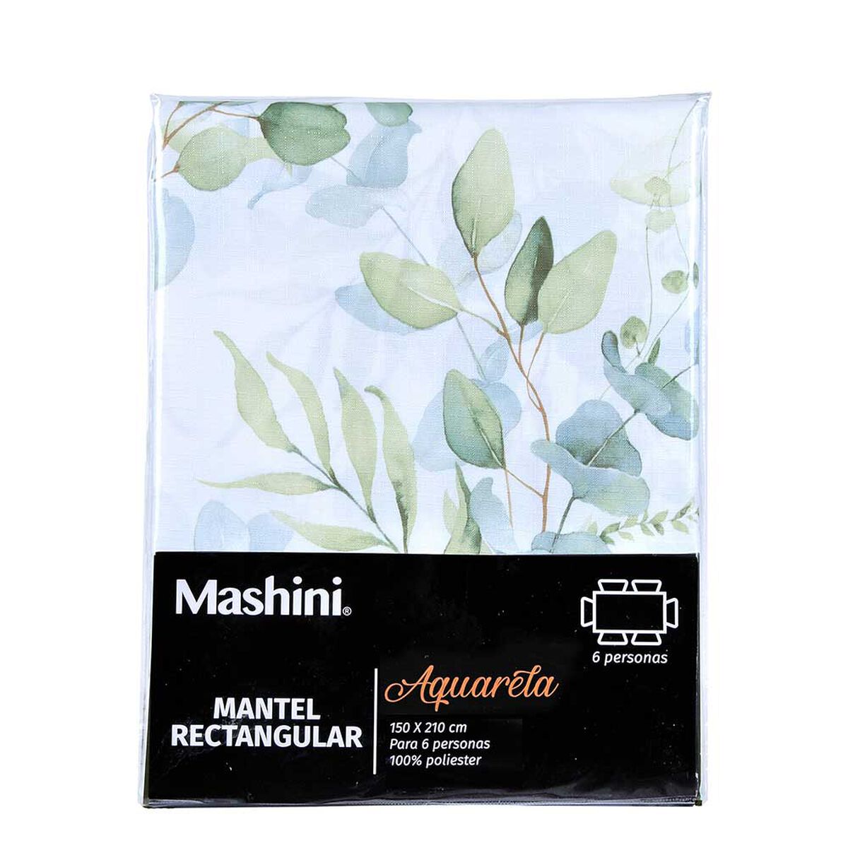 Mantel Rectangular Mashini Eucalip 210 x 150 cm