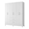 Clóset Vekkahome Mobi 6 Puertas 2 Cajones Blanco