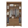 Closet Altavision Guarapuava 6 Puertas 4 Cajones Caf&eacute;