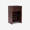 Cama Europea Rosen 1,5 Plazas New Style 6 + Respaldo + Velador Rachel
