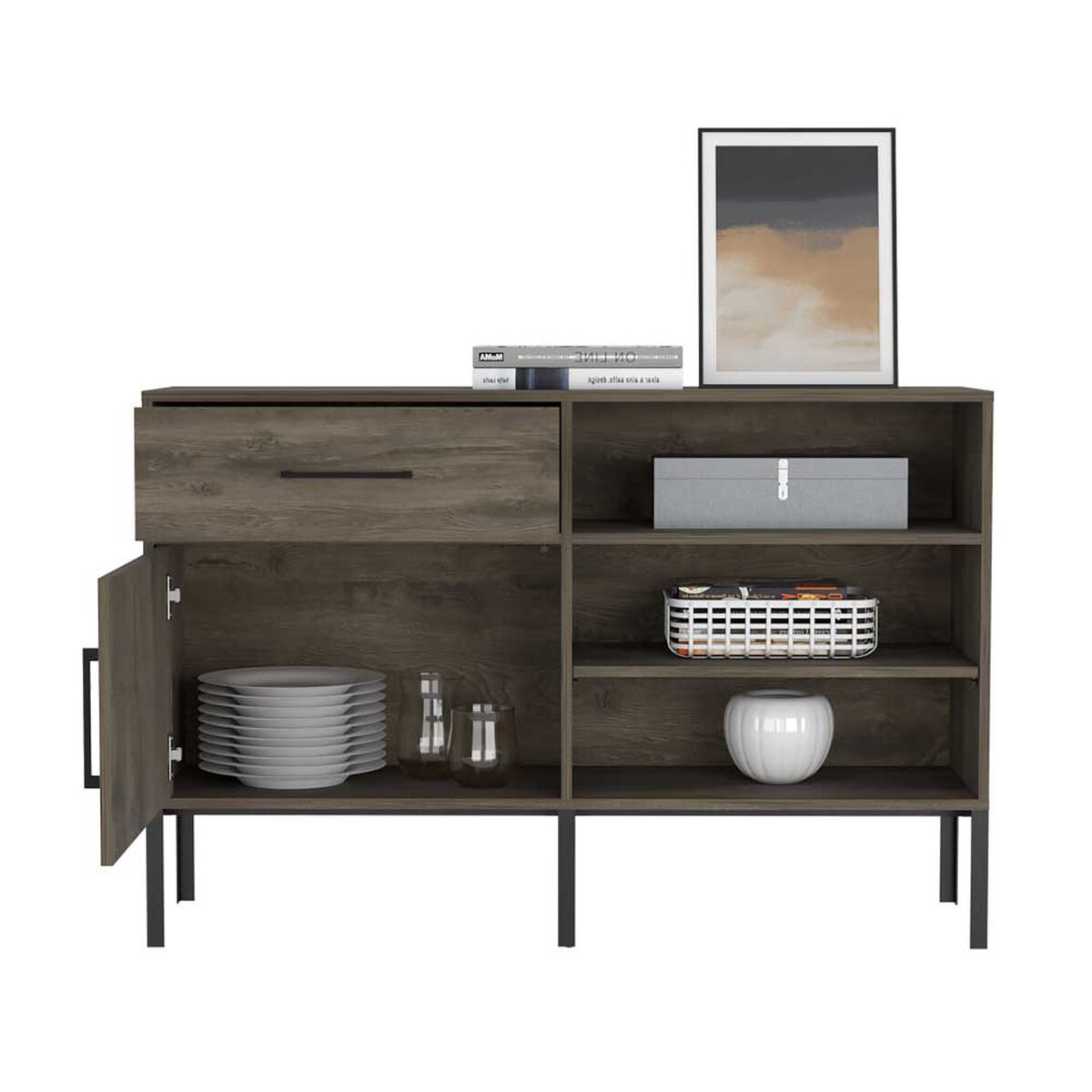 Buffet TuHome Soho 1 Puerta 1 Cajón Bellota