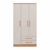 Closet Vekkahome Americano 3 Puertas 2 Cajones Beige