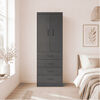 Closet Exit 2 Puertas 4 Cajones Grafito