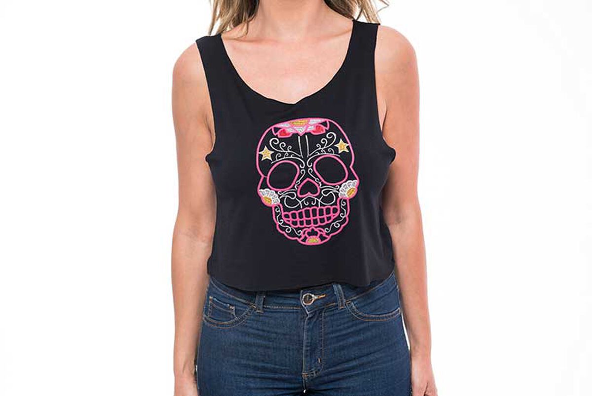 Polera Sin Mangas Mujer Rock Caviar
