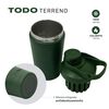 Shaker Vaso Proteina Lhotse  Acero Inoxidable NutriCore 500ml Verde