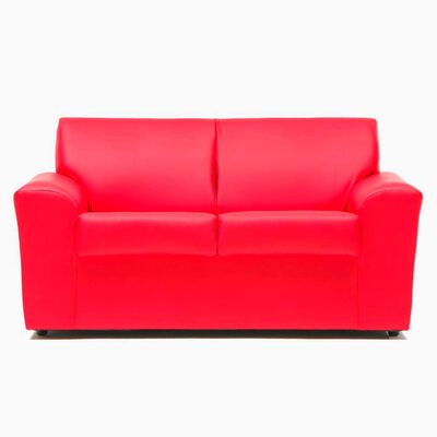 Sofá Cabsur Milan 2 Cuerpos PU Rojo