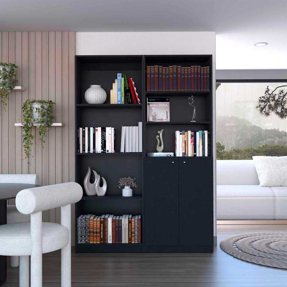 Estante + Estante 2 Puertas TuHome Home Wengue