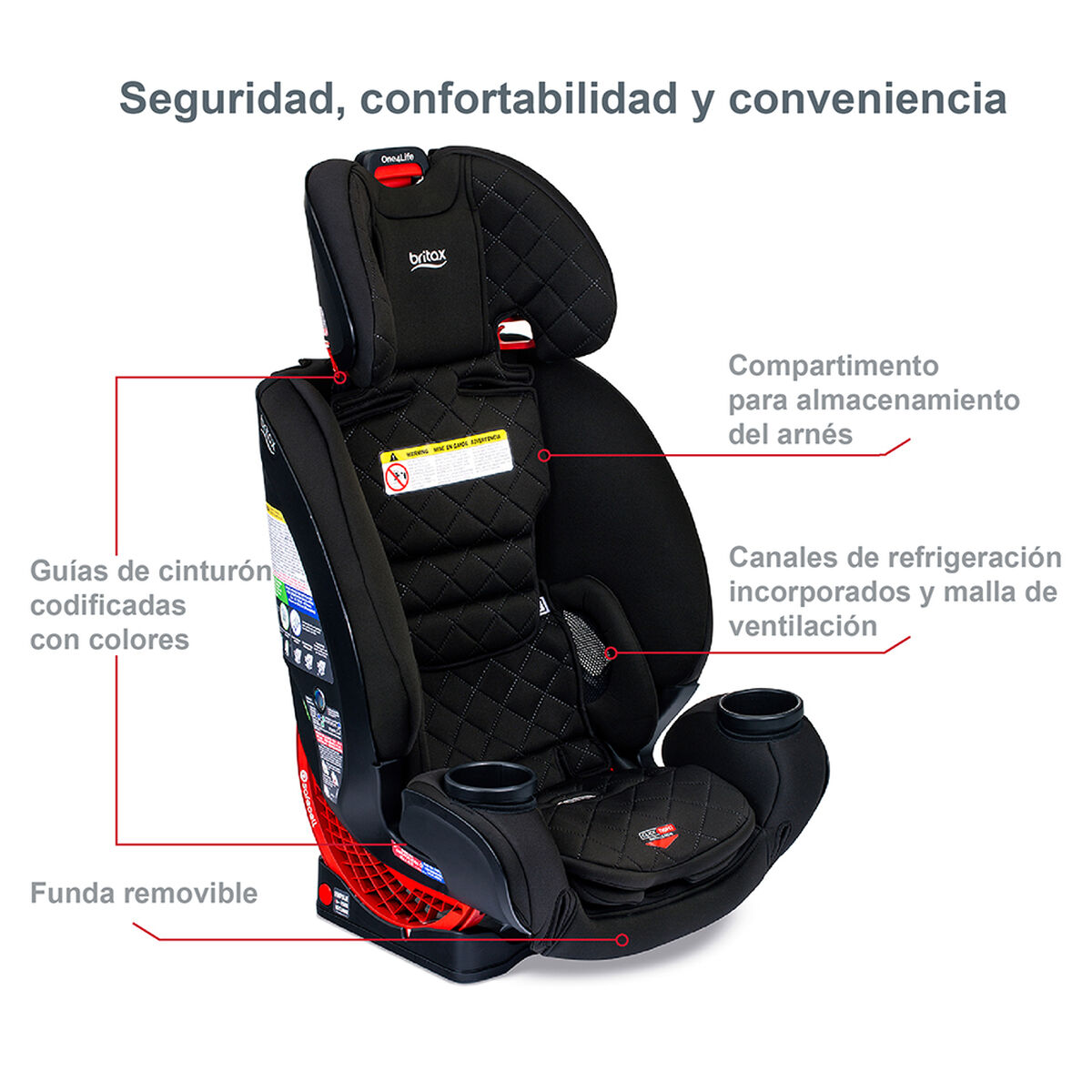Silla de  Auto Convertible One4Life Black Diamond