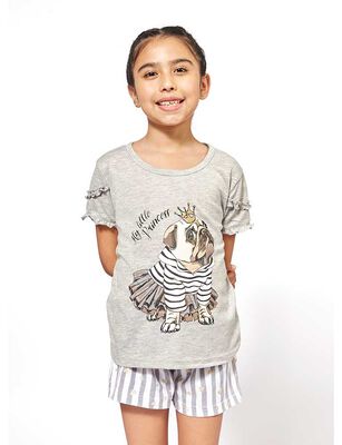 Imagen 1 del producto Pijama de Algodón Niña Kayser Gris