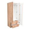Closet Tuhome Austral 2 Cajones 3 Puertas Duna-Blanco