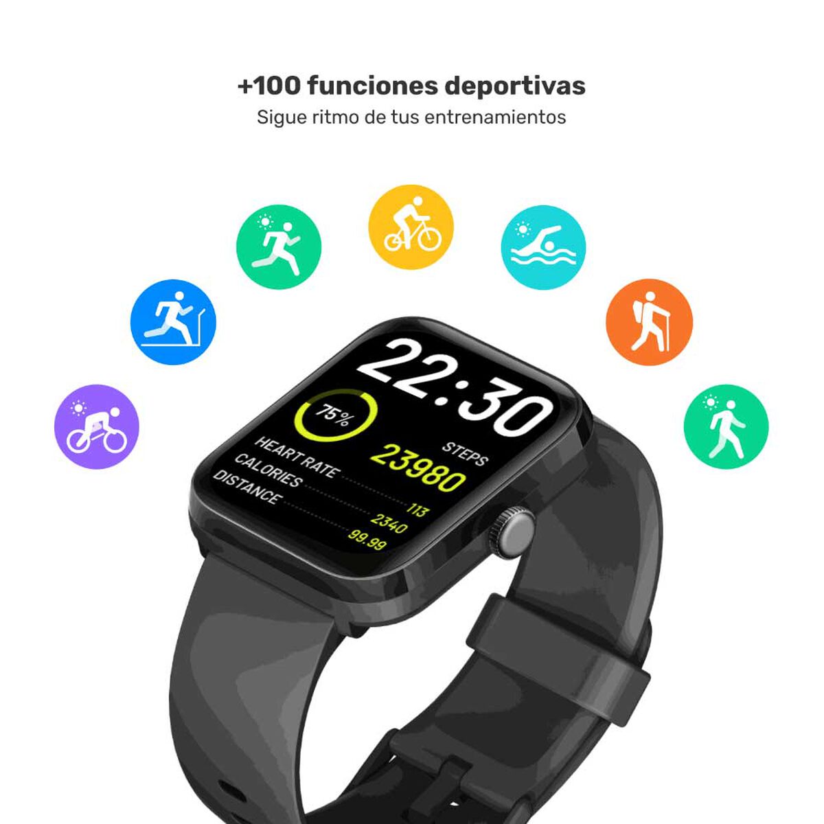 Smartwatch Lhotse GPS MoveOn 7 Black 37/38mm