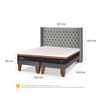 Cama Europea CIC Base Dividida King Bee Comfort + Respaldo Sesia