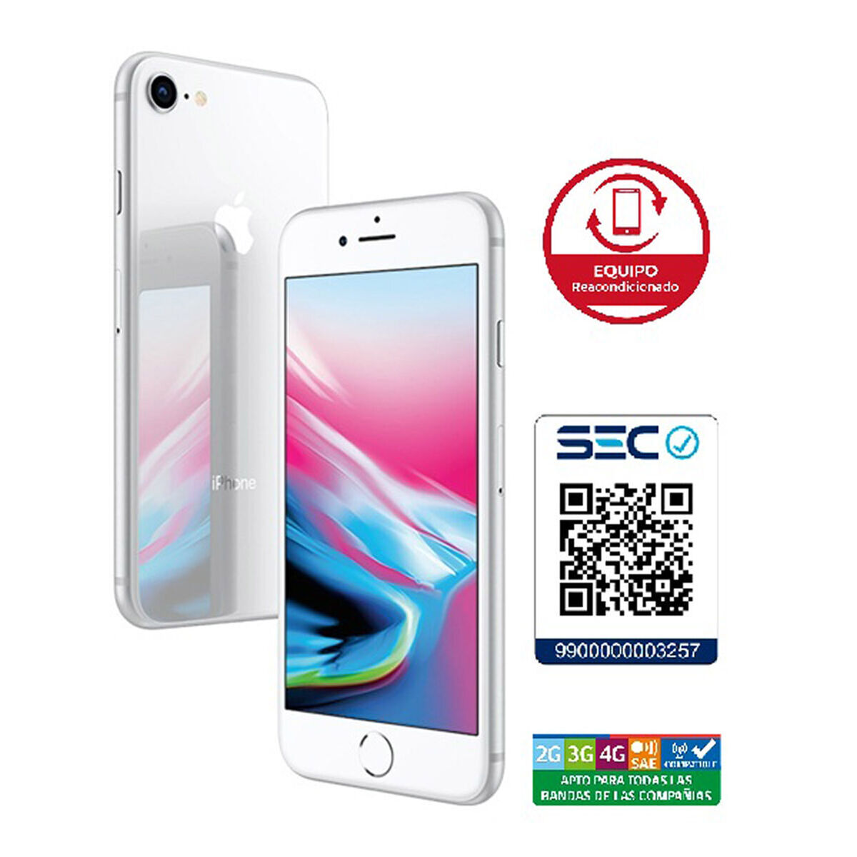 Celular Apple Iphone 8 64GB 4.7" Reacondicionado Plata Liberado