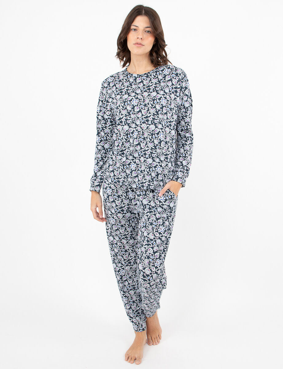 Pijama Floreado Mujer Portman Club