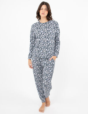 Imagen 2 del producto Pijama Floreado Mujer Portman Club Azul
