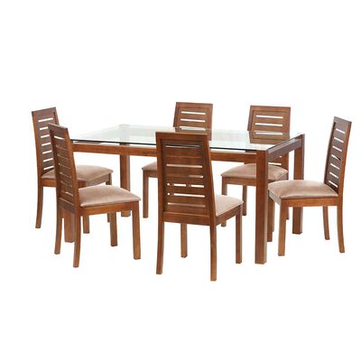 Juego de Comedor Latam Home Barcelona 6 Sillas Beige