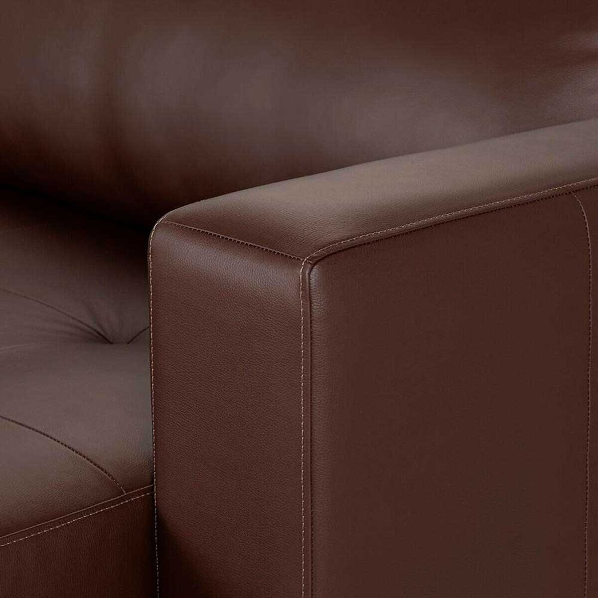 Sof&aacute; Seccional Derecho Rosen Copeland 3 Cuerpos Marron