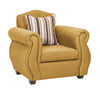 Juego de Living Innovamuebles Azucena Sofá 3 Cuerpos + Dos Sillones 1 Cuerpo Oro 