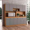 Mueble de Cocina Vekkahome Buck 1 Caj&oacute;n 12 Puertas Gris