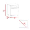Velador Tuhome Barilo 1 Puerta Fresno Wengue