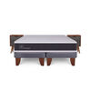 Cama Europea CIC Base Dividida 2 Plazas New Ortopedic + 2 Veladores Niger