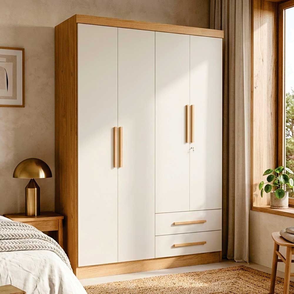 Closet Yardas Josefa 4 Puertas 2 Cajones Arena