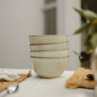 Imagen 2 del producto Set 4 Bowls Cerámica Simplit Siena 7,5 cm