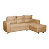 Sofá Seccional Derecho Diseño A&M Home Denis 3 Cuerpos Beige