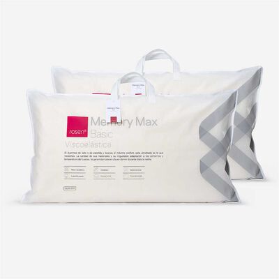 Imagen 1 del producto Set 2 Almohadas Rosen Memory Max Basic 50x90 cm